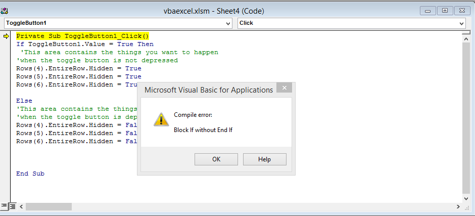 Ошибка compile error. Visual Basic компилятор. Else without if ошибка vba. Compile Error. End if without Block if в чем ошибка.