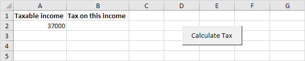 Tax Rates in Excel