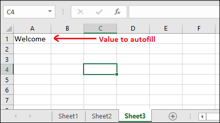 Autofill in Excel