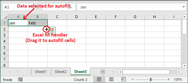 Autofill in Excel