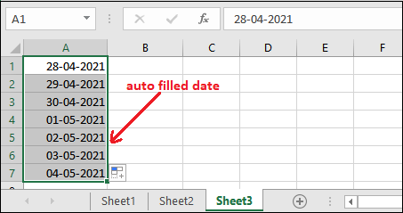 Autofill in Excel