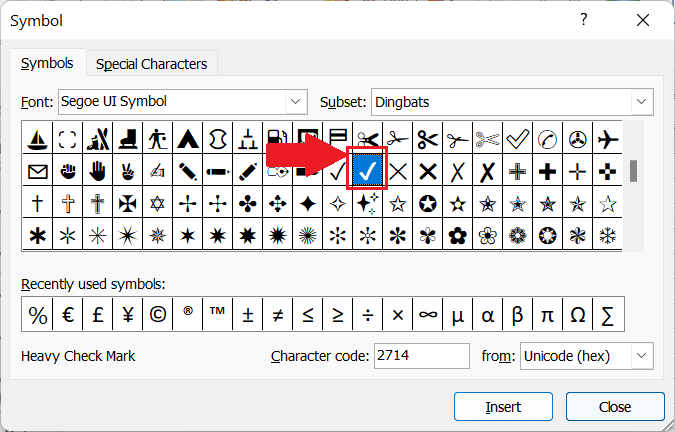 Check Mark in Excel | Easy Excel Tips | Excel Tutorial | Free Excel ...