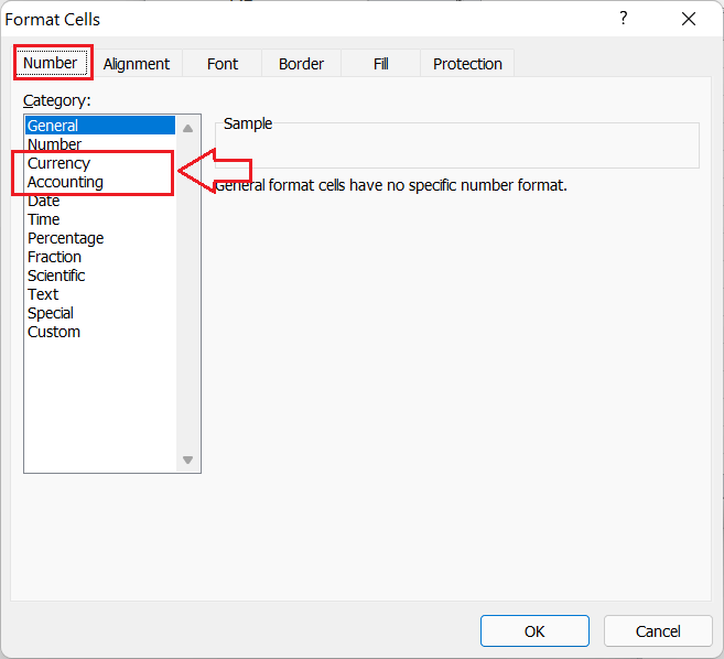 Currency Vs Accounting Format in Excel