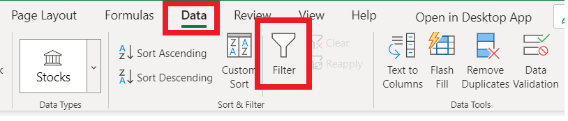 Delete Data in Excel