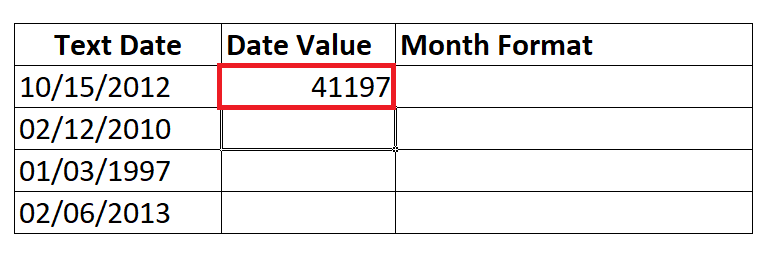 Excel DATEVALUE Function