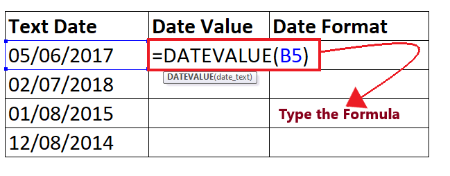 Excel DATEVALUE Function