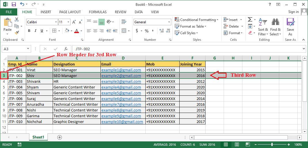 Excel Delete Row Shortcut