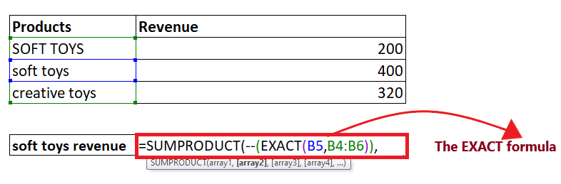 Excel Exact Function