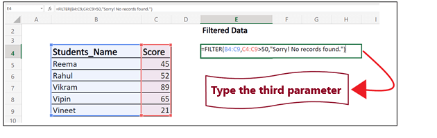 Excel Filter Function