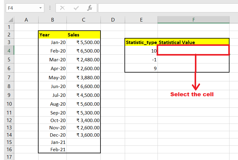 Excel FORECAST.ETS.STAT function