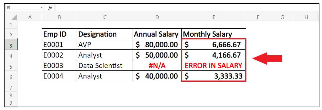 Excel IFNA Function