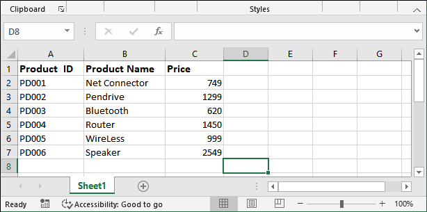 Excel LOOKUP() function