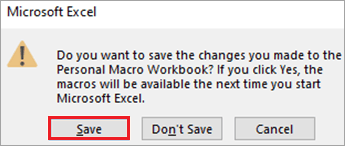 Excel Macros