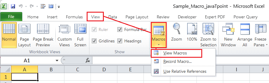 Excel Macros