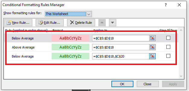 Excel Rules Manager