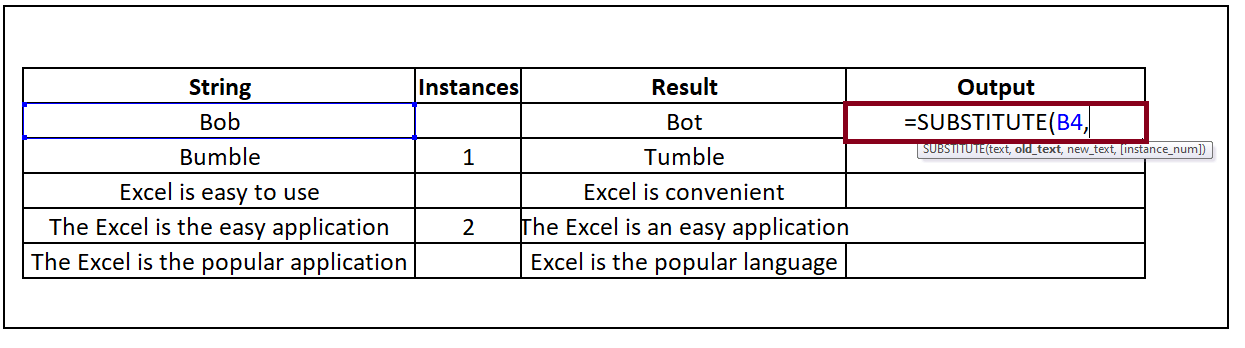 Excel SUBSTITUTE Function