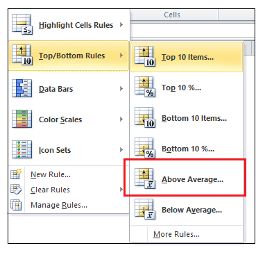 Excel Top/Bottom Rules