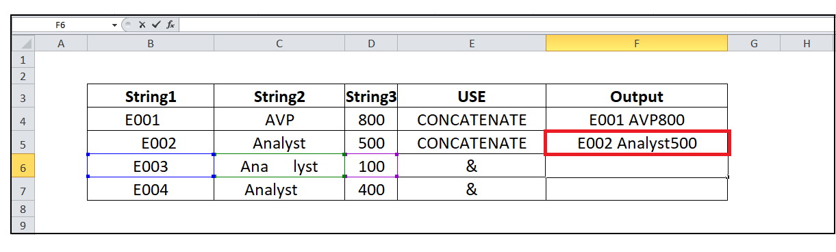 Excel TRIM Function