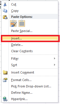 Worksheet, Rows, Columns and Cells in Excel