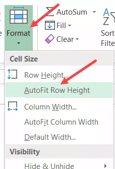 Excel Wrap Text Shortcut