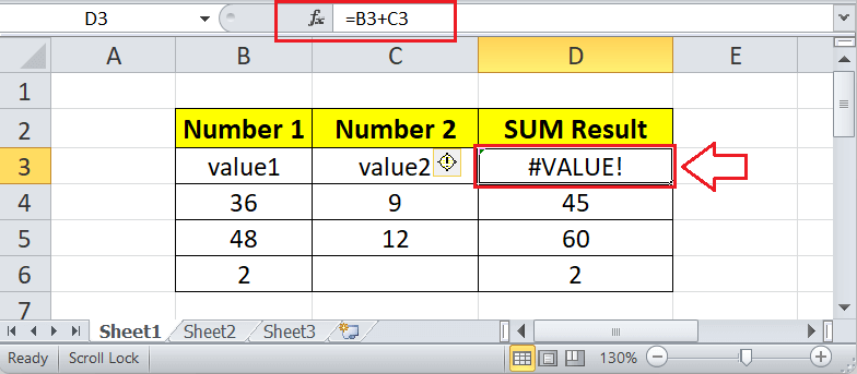 Formula Errors in Excel