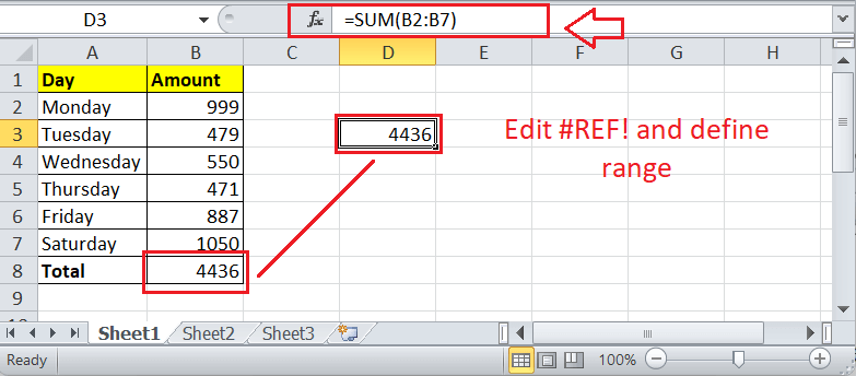 Formula Errors in Excel