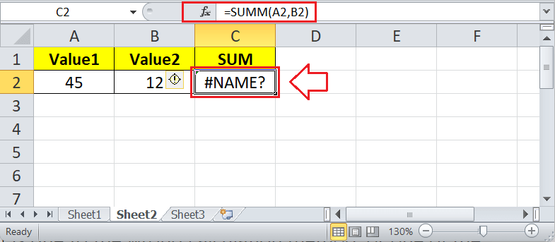 Formula Errors in Excel