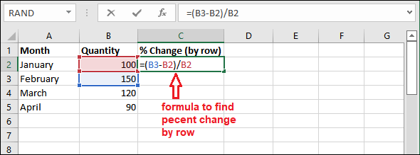 Formula for percentage of total in Excel