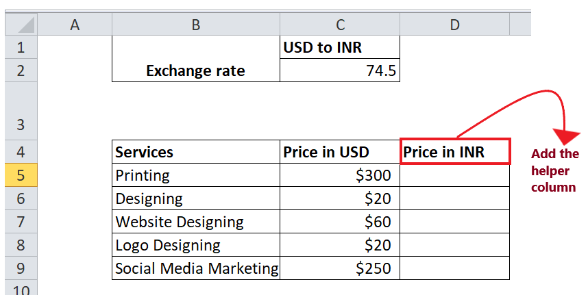 Formula reference in Excel