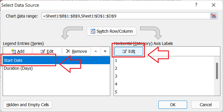 Gantt Chart Excel