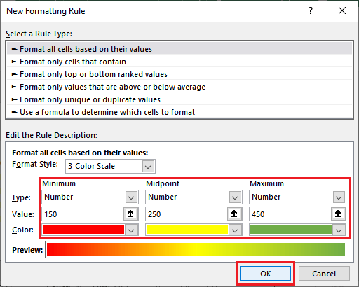 Heap map in Excel