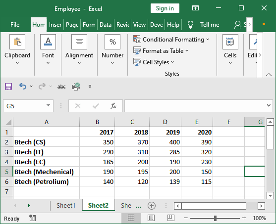 Heap map in Excel