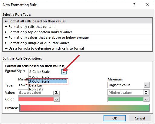 Heap map in Excel