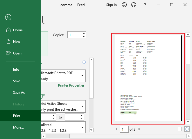 How to add page break in Excel