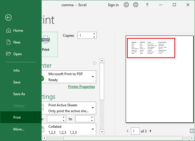 How to add page break in Excel