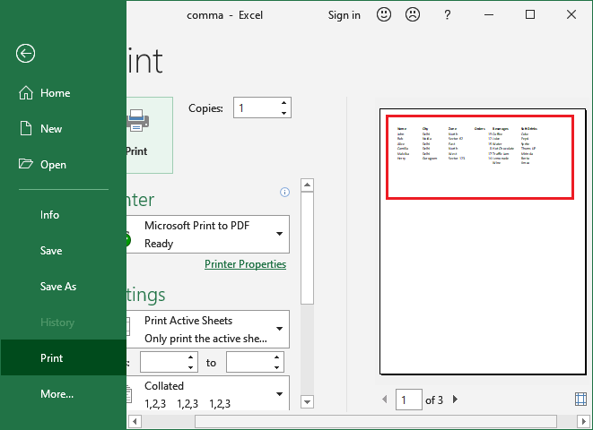 How to add page break in Excel