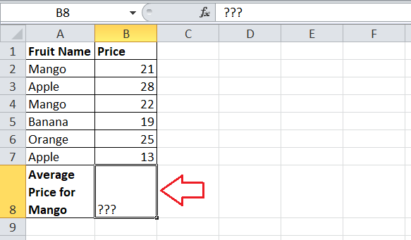 How to calculate average in Excel