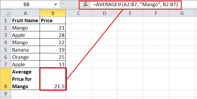 How to calculate average in Excel