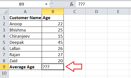 How to calculate average in Excel