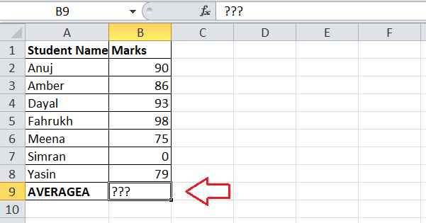 How to calculate average in Excel