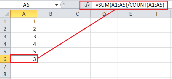 How to calculate Mean in Excel