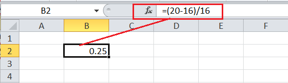 How to calculate percentage in Excel