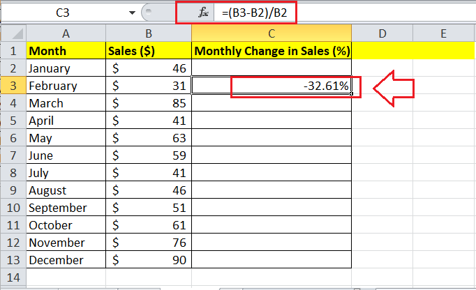 How to calculate percentage in Excel