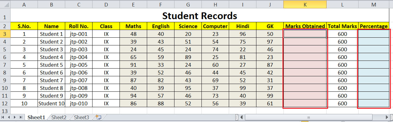 How to calculate percentage in Excel