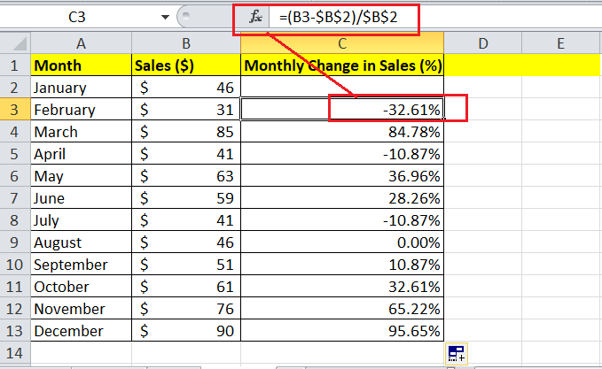 How to calculate percentage in Excel