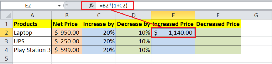 How to calculate percentage in Excel