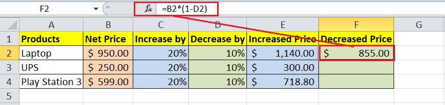 How to calculate percentage in Excel