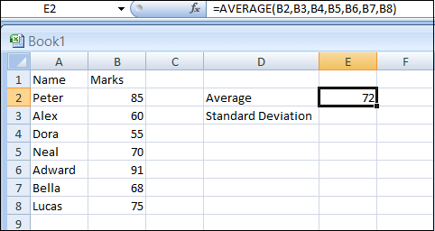 How to Calculate Standard Deviation in Excel