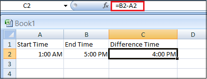 How to Calculate Time Difference in Excel