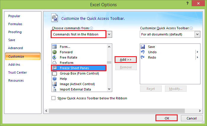 How to Freeze Cells in Excel